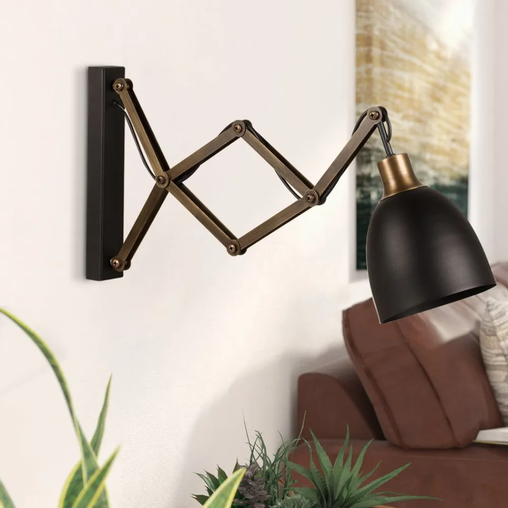 Opviq Sakselampe Sivani MR-725 sort/guld antik