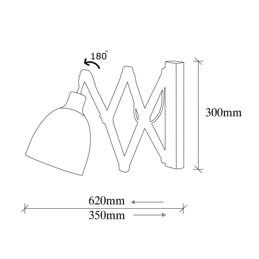 Opviq Sakselampe Sivani MR-725 sort/guld antik