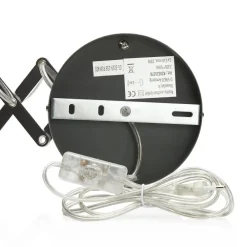 Reality Leuchten Sakse-væglampe, betonfarvet, stik, harmonika