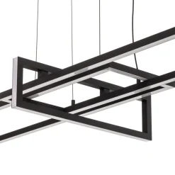 Salinas LED-hængelampe, 3.000 K, mat sort^Trio Lighting Outlet