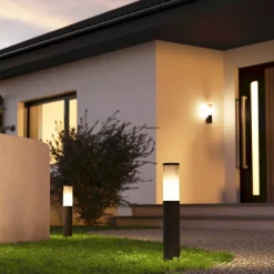 Salle sokkellampe, højde 46,5 cm, sort, aluminium^EGLO Outlet