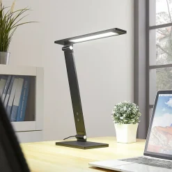 Salome - dæmpbar LED skrivebordlampe, sort^Lucande Hot