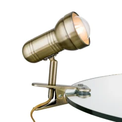 Samal klemlampe i patina^ORION Online