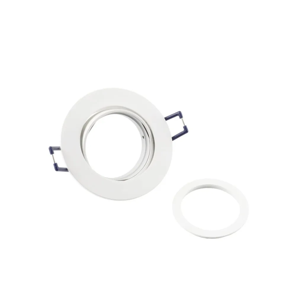 Deko-Light Samsola forsænket loftlampe, hvid, Ø 8 cm, metal