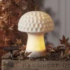 STAR TRADING Sandy LED-solcellelampe, 24 cm, hvid, plast, svampeform