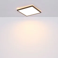 Sapana LED-loftlampe, kantet, kan dæmpes, sort^Globo