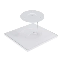 Globo Sapana LED-loftlampe, kantet, kan dæmpes, hvid