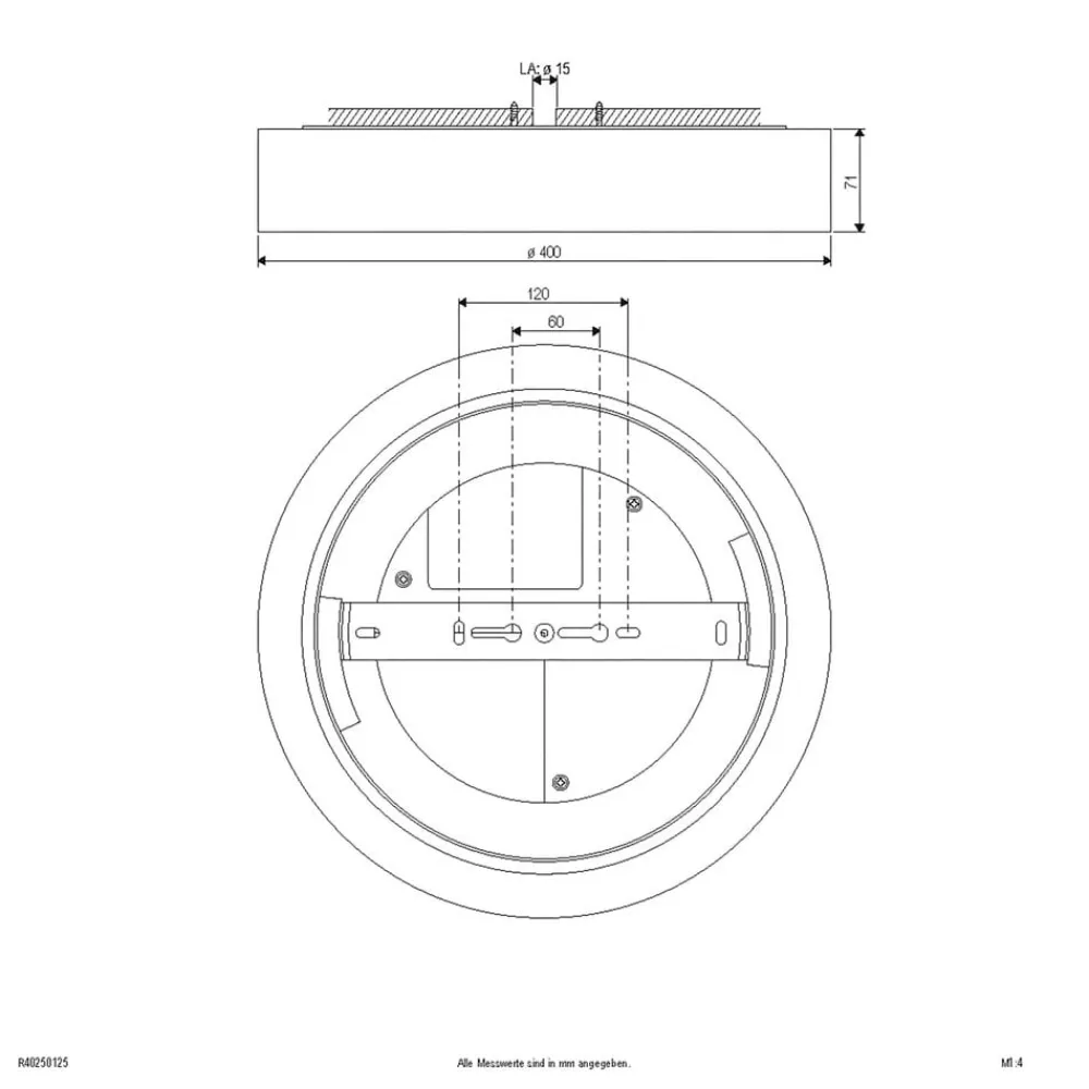 EVN Loftlamper>Sauro LED-loftslampe, Ø 40 cm, hvid