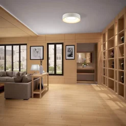 EVN Sauro LED-loftslampe, Ø 30 cm, hvid