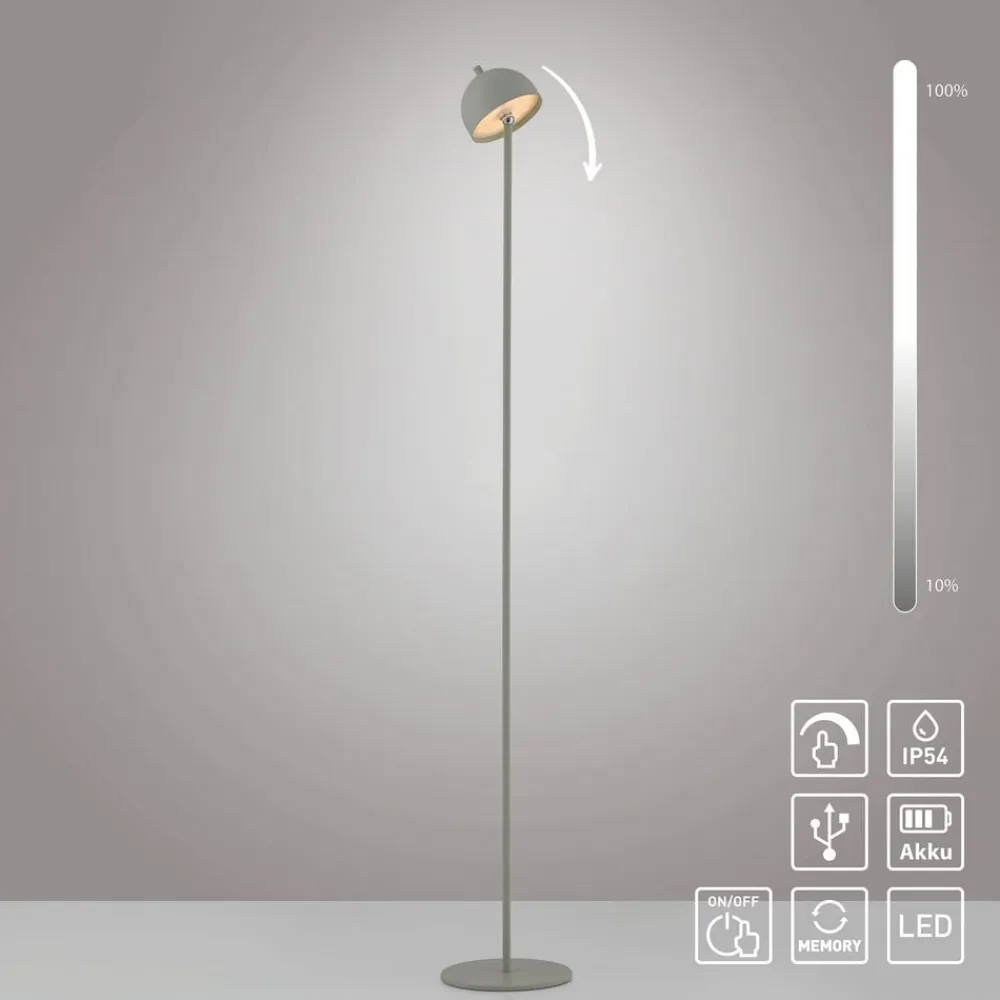 Schöner Wohnen Terrassebelysning>LED-akku-gulvlampe Bellies, forårsvækkelse