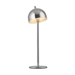 Schöner Wohnen LED-batteridrevet bordlampe Bellies, krom, IP54