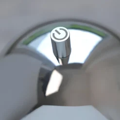 Schöner Wohnen LED-batteridrevet bordlampe Bellies, krom, IP54