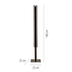 SCHÖNER WOHNEN LED-gulvlampe Lena, jern, sort, dæmper^Schöner Wohnen Sale