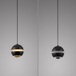 SCHÖNER WOHNEN LED-hængelampe Lini, sort, 1 lyskilde, 3.000K^Schöner Wohnen Outlet