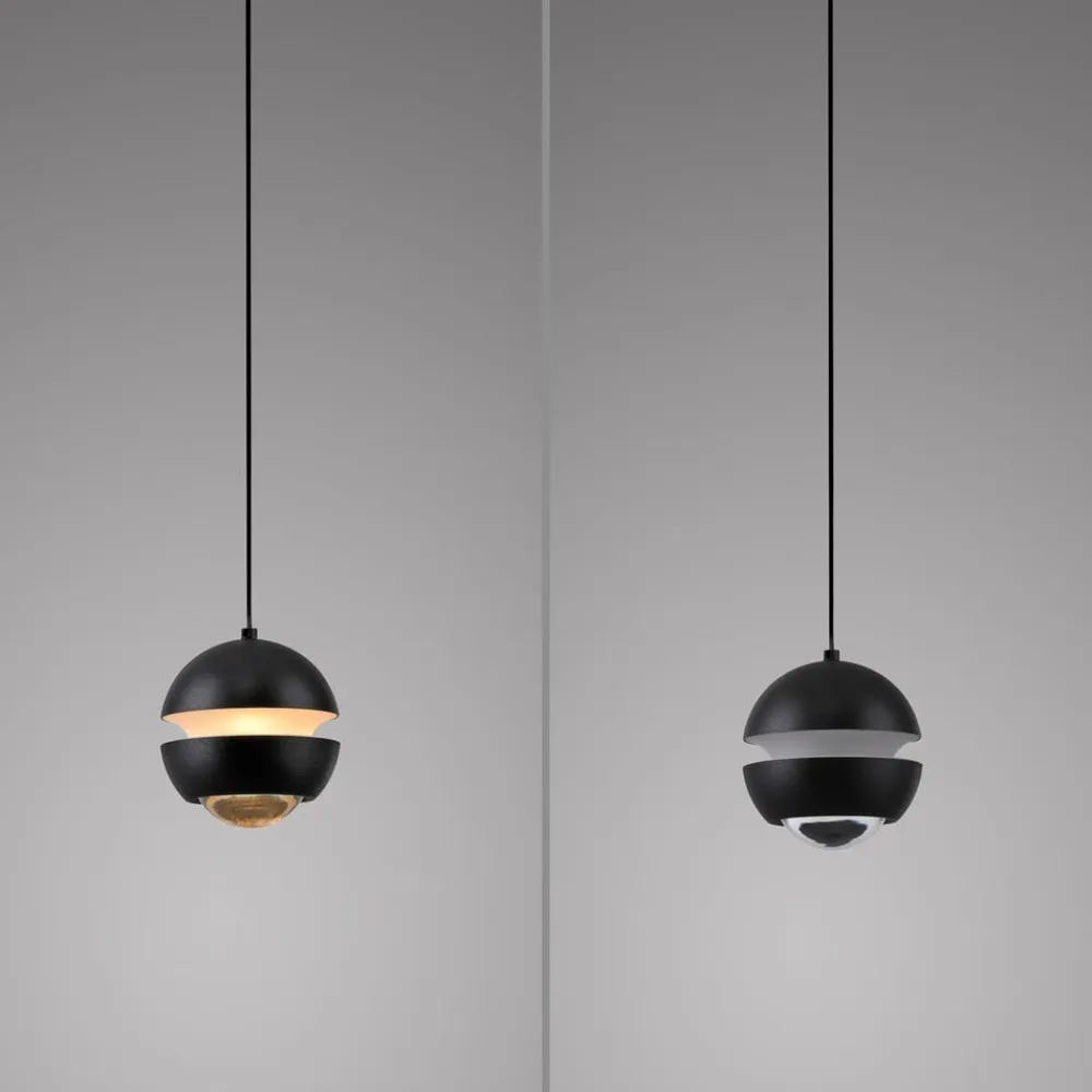 SCHÖNER WOHNEN LED-hængelampe Lini, sort, 1 lyskilde, 3.000K^Schöner Wohnen Outlet