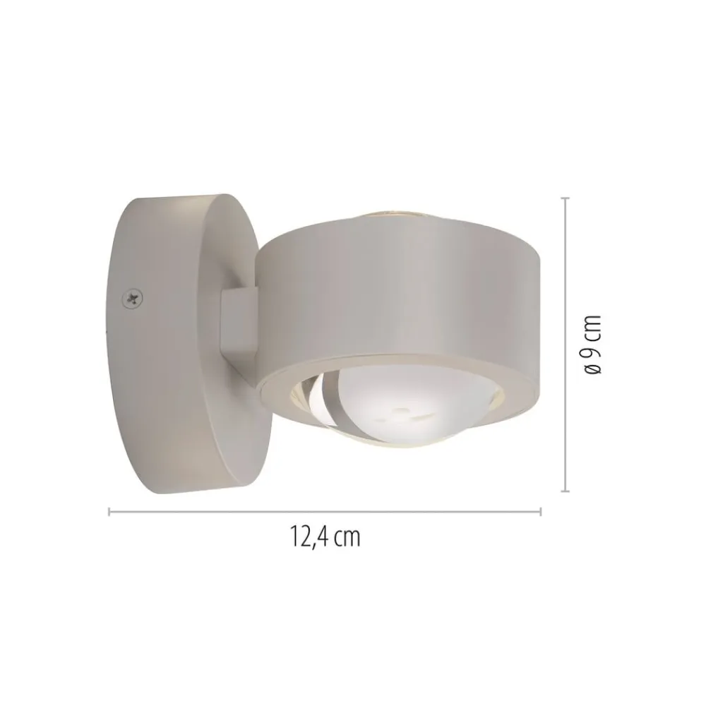 Schöner Wohnen Væglamper|Væglamper>LED-væglampe Chia, sandbrise 3.000 K op/ned