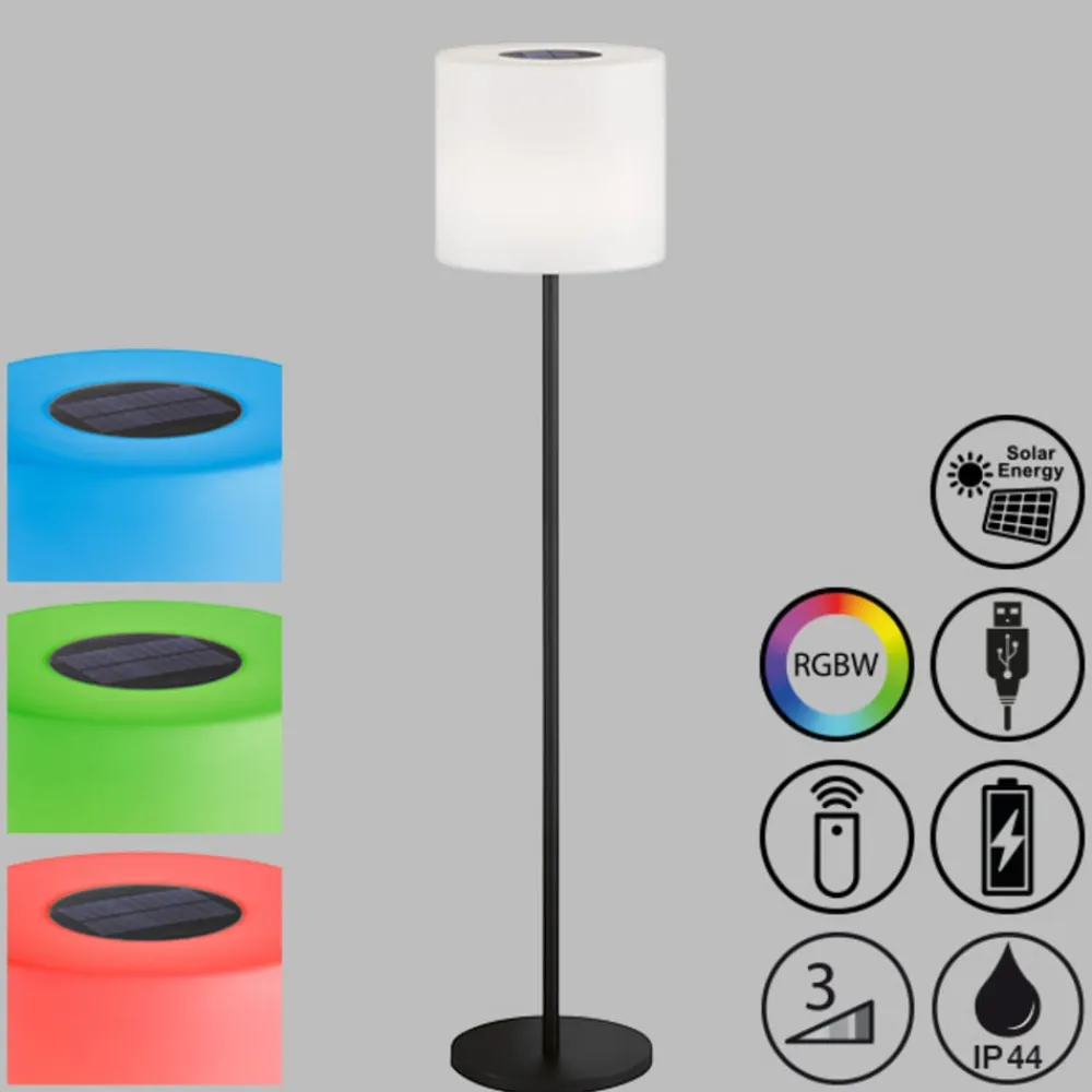 Mina LED-akku-gulvlampe, solar^Schöner Wohnen Best