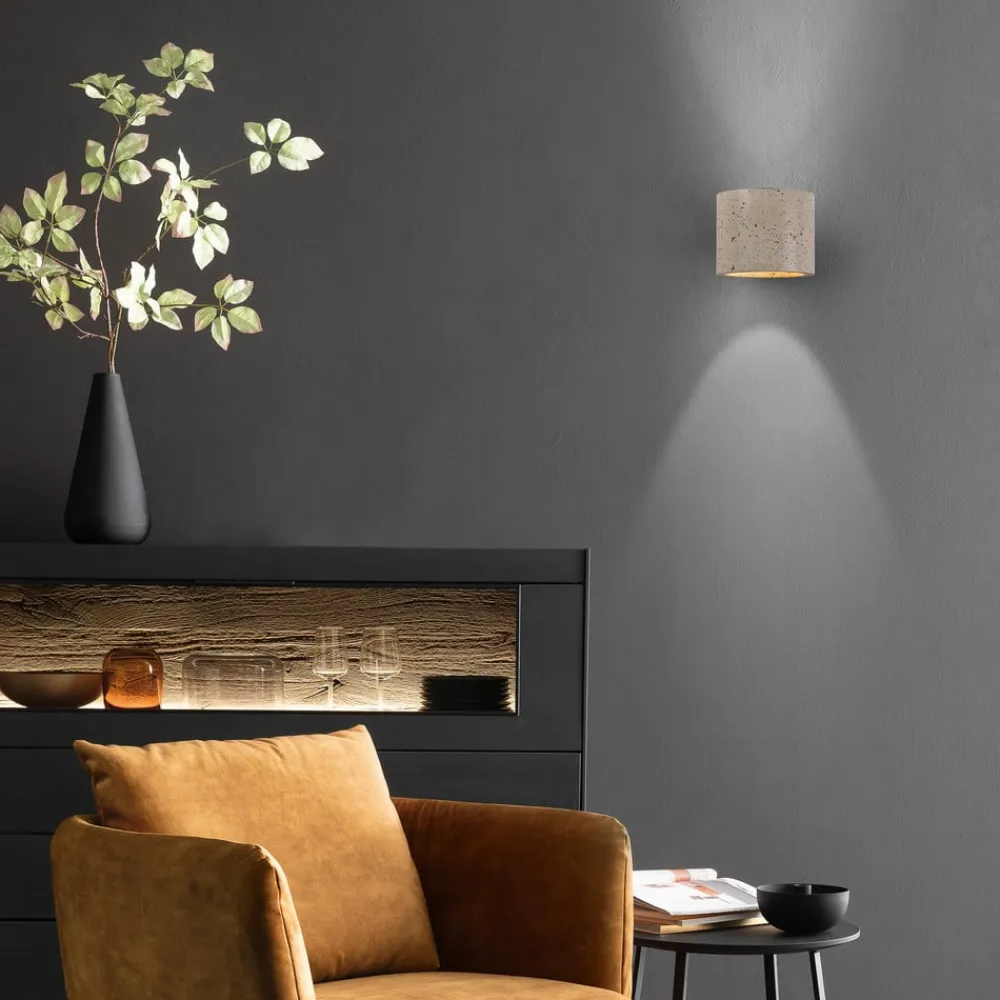 Schöner Wohnen Væglamper>Væglampe Traventa, beige, op/ned, G9