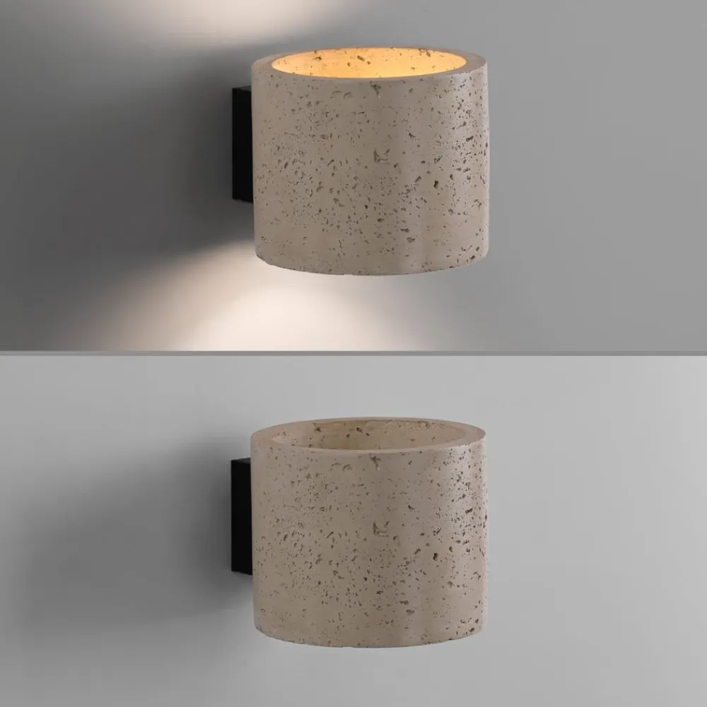 Schöner Wohnen Væglamper>Væglampe Traventa, beige, op/ned, G9