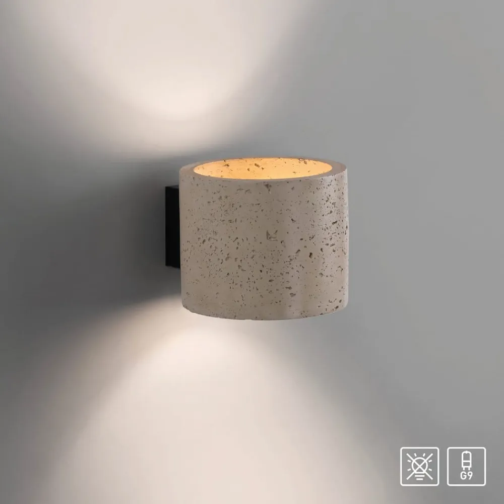 Schöner Wohnen Væglamper>Væglampe Traventa, beige, op/ned, G9