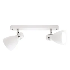 School loftspot, 2 lyskilder, hvidt^ORION Outlet