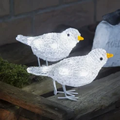 Konstsmide Christmas Sød udendørs dekoration LED-fuglekvintet