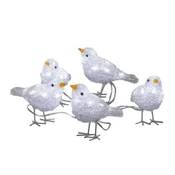Konstsmide Christmas Sød udendørs dekoration LED-fuglekvintet