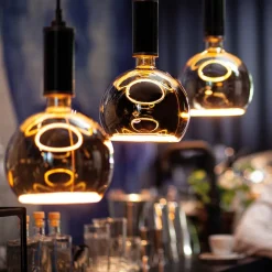 floating globe G300 E27 8 W grå glas åben^SEGULA Sale