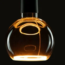 SEGULA Dæmpbar Led-Pære|Filament Pære>floating globe G125 E27 4 W guld lukket