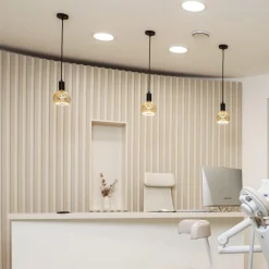 SEGULA floating globe G150 E27 6 W grå glas åben