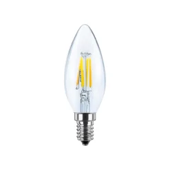 LED E14 3W stearinlys 24V DC glødetråd klar 927 dæmpbar^SEGULA Online