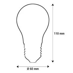 LED Elegant Line E27 5W traditionel glødepære 2.700 K glødetråd dæmpbar^SEGULA Outlet