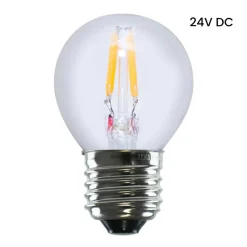 SEGULA LED-filamentpære 24V DC E27 3W 927 Filament ambient