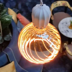 SEGULA LED-floating-globe G200 E27 6 W twist røg