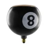 SEGULA LED-kugle Flydende Billard sort 8, E27, G200 4 W 922