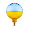 SEGULA Dæmpbar Led-Pære|Led Pærer>LED-kugle Illusion, E27 G125 blå/gul 5W 1.900K dæmpbar