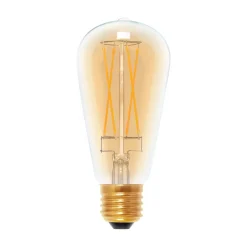 LED-pære E27 ST64 5W 2.200K guld/guld dæmpbar^SEGULA New