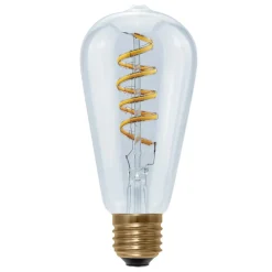 SEGULA rustik LED-pære Curved E27 6W 1.900K