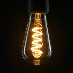 SEGULA rustik LED-pære Curved E27 6W 1.900K