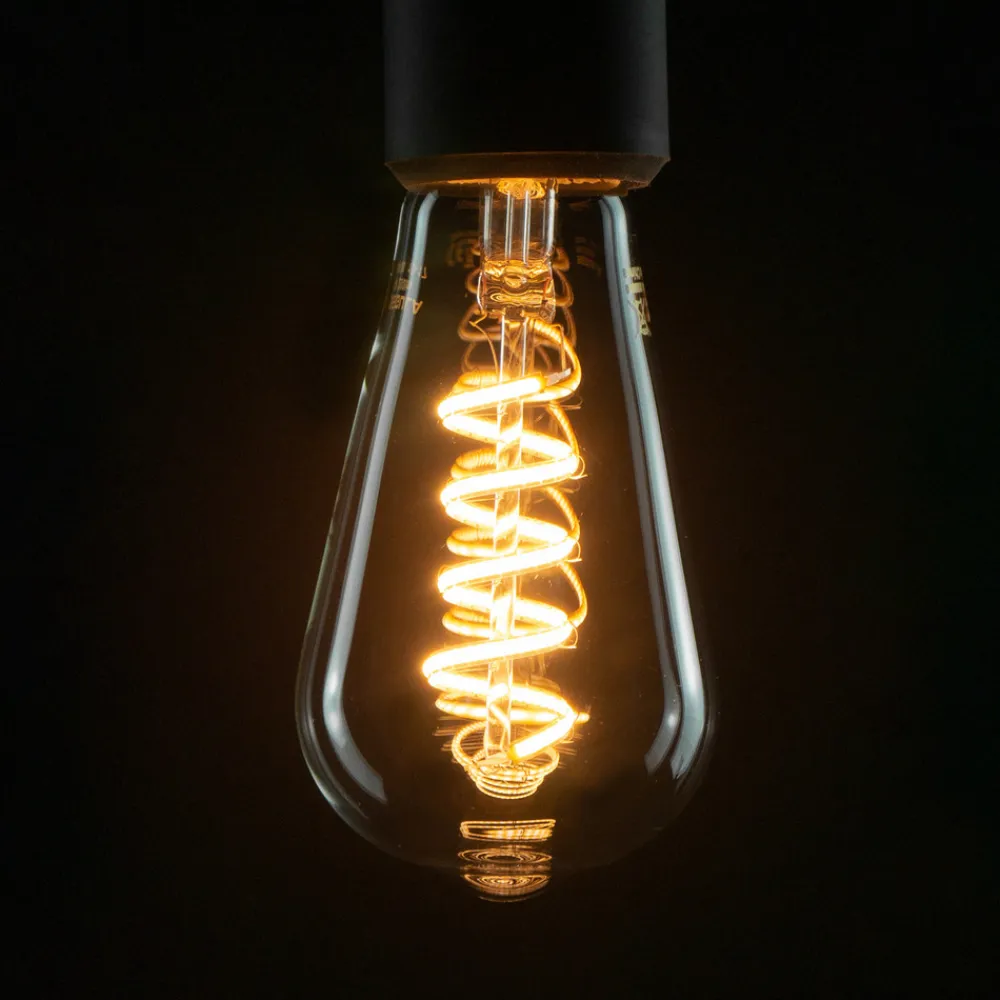 SEGULA rustik LED-pære Curved E27 6W 1.900K