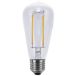 rustik LED-pære Long Style E27 6,5 W klar^SEGULA
