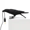 SELETTI Dekorationsbelysning|Bordlamper>Bird Lamp legesyg LED-bordlampe, sort