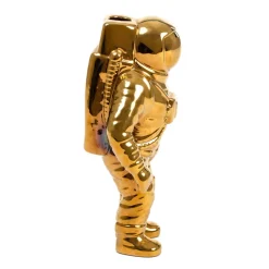 Cosmic Diner Starman-vase, guld. H 28 cm, porcelæn^SELETTI Discount
