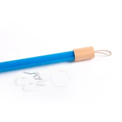 LED-lampe Linea, blå, trædetaljer, universal^SELETTI Hot