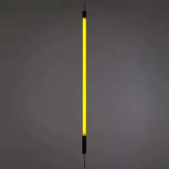 SELETTI Gulvlamper>LED-lys Linea, gul, trædetaljer, universal