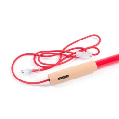 LED-lys Linea, rød, trædetaljer, universal^SELETTI Outlet