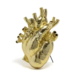 SELETTI Love in Bloom Kæmpe vase, guld, h 60 cm, glasfiber