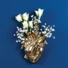 Love in Bloom-vase, guldfarvet, hjerteformet, porcelæn^SELETTI Sale