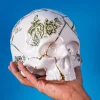 SELETTI Møbel Og Interiør>Skulptur Kintsugi Skull, hvid, porcelæn, guld