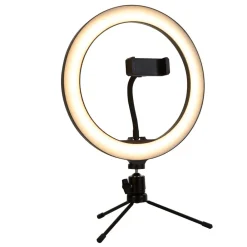 Searchlight Selfie Tripod LED-ringlampe, mobilholder, USB CCT
